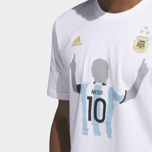 T-shirt Adidas Argentine 2022 Gagnants Blanc