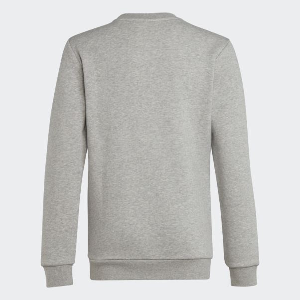 Sweat Adicolor Crew Gris Moyen Adidas