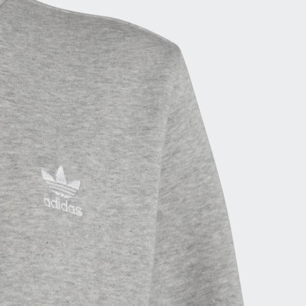 Sweat Adicolor Crew Gris Moyen Adidas