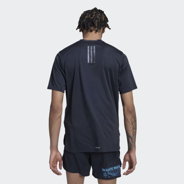 Adidas Conçu Pour Courir Pour Les Océans T-shirt Noir