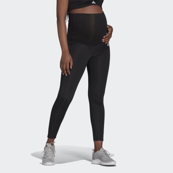 Collants De Sport Adidas Designed To Move 7/8 Noirs (maternité)