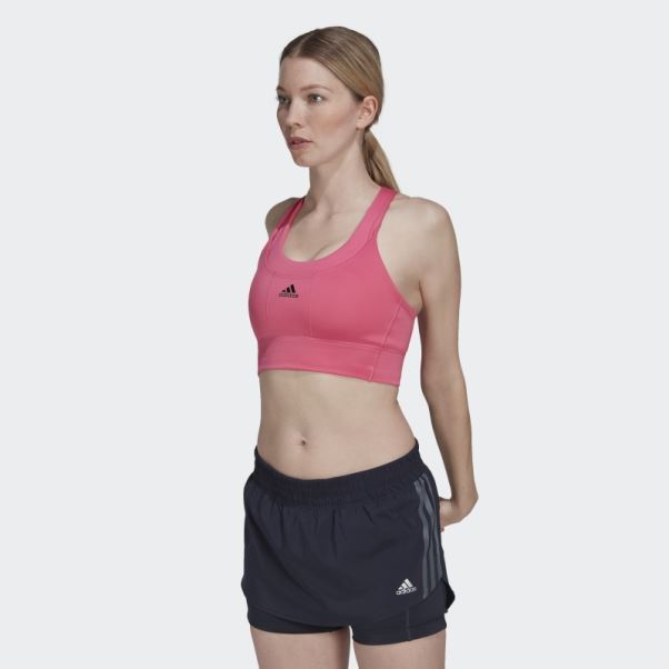 Brassière De Course à Maintien Moyen Adidas Magenta