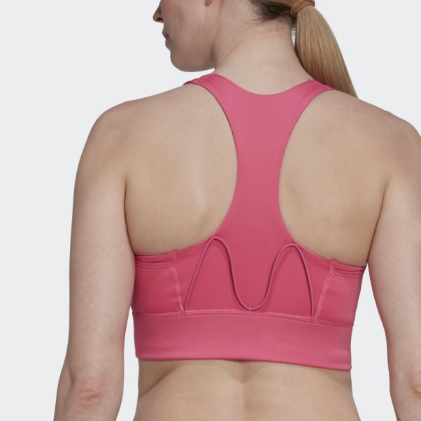 Soutien-gorge De Poche à Maintien Moyen Adidas Running Magenta