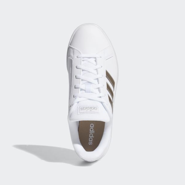 Adidas Grand Court Base Chaussures Platine Métallique
