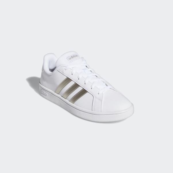 Adidas Grand Court Base Chaussures Platine Métallique