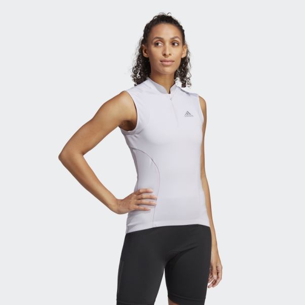 Argent Aube Le Haut De Cyclisme Sans Manches Adidas