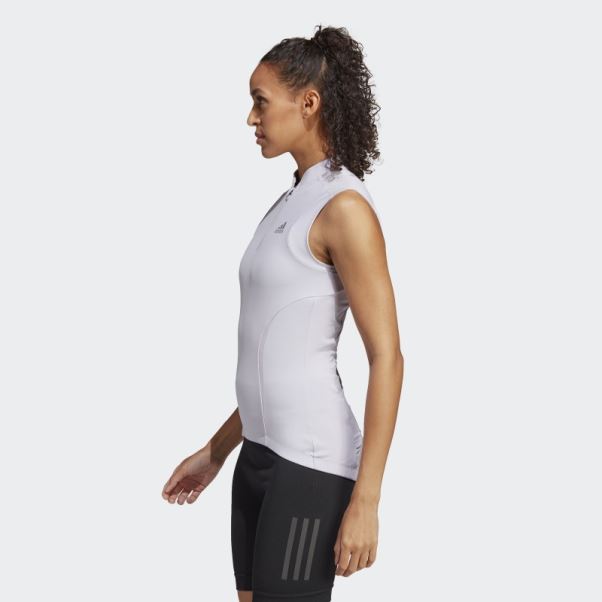 Argent Aube Le Haut De Cyclisme Sans Manches Adidas