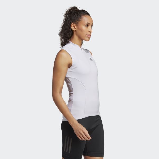 Argent Aube Le Haut De Cyclisme Sans Manches Adidas