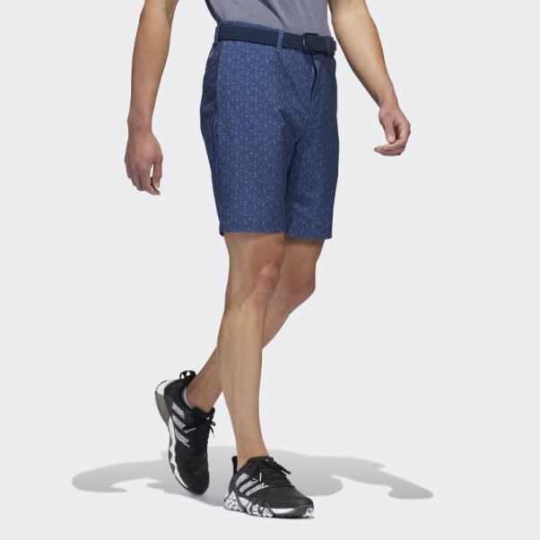Short De Golf Imprimé Ultimate365 Neuf Pouces Bleu Marine Adidas