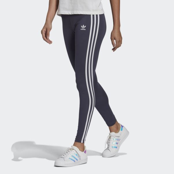 Collants Adicolor Classics 3 Bandes Bleu Marine Adidas