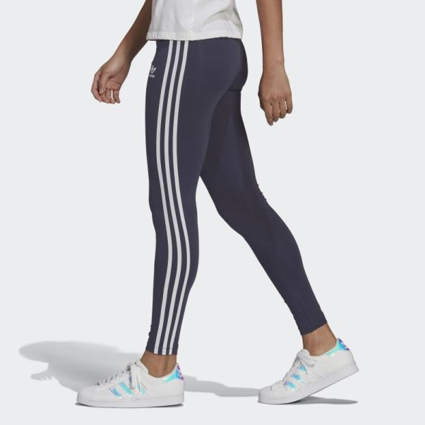 Collants Adicolor Classics 3 Bandes Bleu Marine Adidas