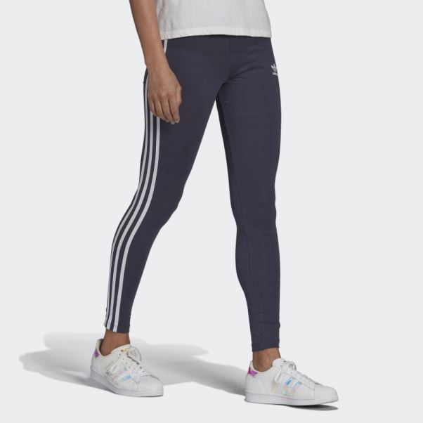 Collants Adicolor Classics 3 Bandes Bleu Marine Adidas