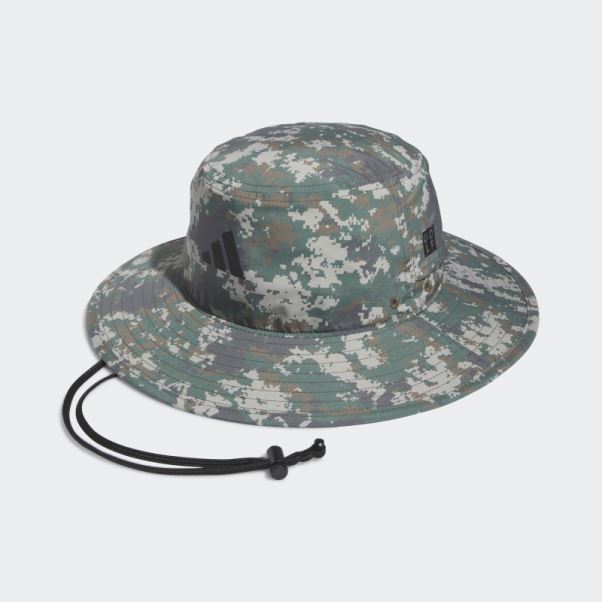 Chapeau à Large Bord Imprimé Camouflage Adidas