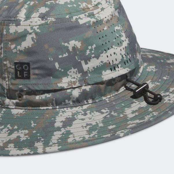 Chapeau à Large Bord Imprimé Camouflage Adidas