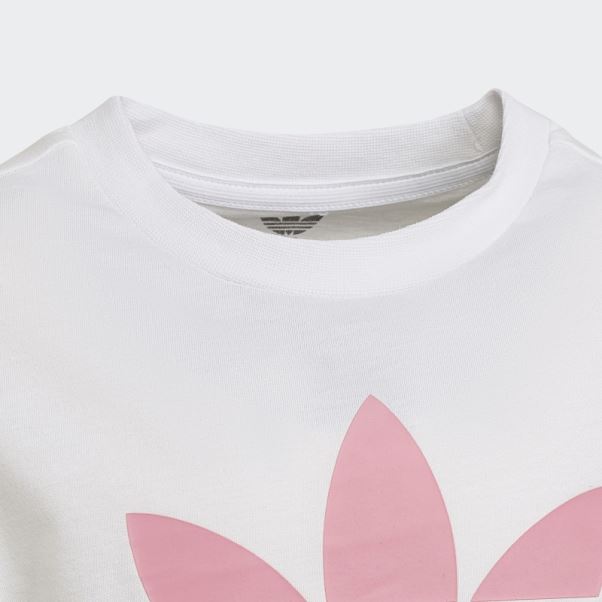 Ensemble Short Et Tee Adicolor Adidas Blanc