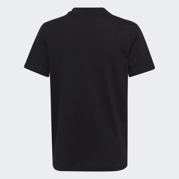 T-shirt Essentiel En Coton à Gros Logo Adidas Noir
