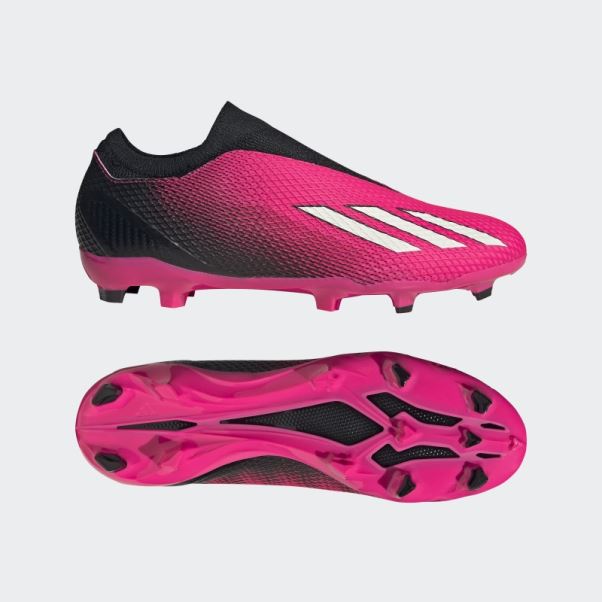 Adidas X Speedportal.3 Bottes Sans Lacets Pour Terrain Sec Rose