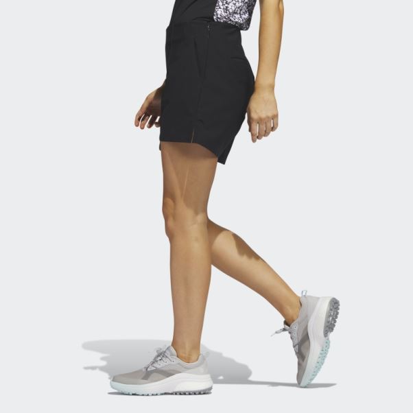 Short De Golf à Enfiler Adidas Pintuck 5 Pouces Noir