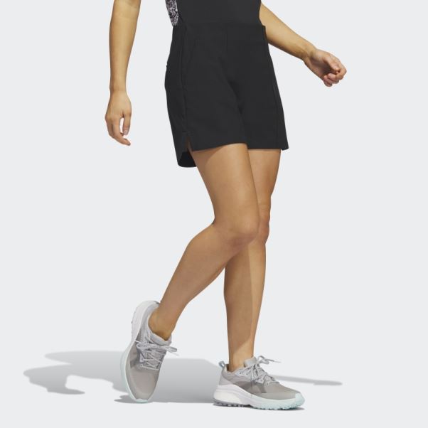 Short De Golf à Enfiler Adidas Pintuck 5 Pouces Noir