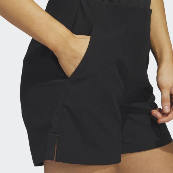 Short De Golf à Enfiler Adidas Pintuck 5 Pouces Noir