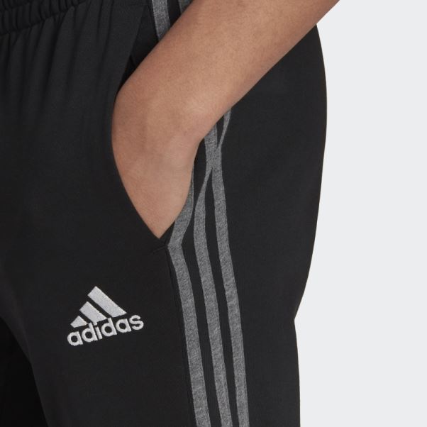 Adidas Pantalon En Molleton Noir Chiné Essentials