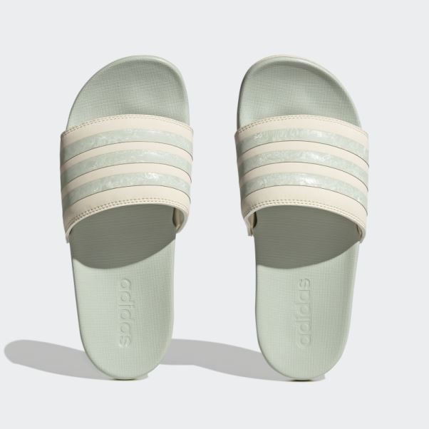Adidas Adilette Confort Diapositives Vert