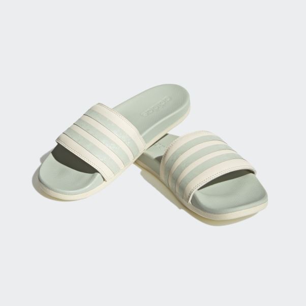 Adidas Adilette Confort Diapositives Vert
