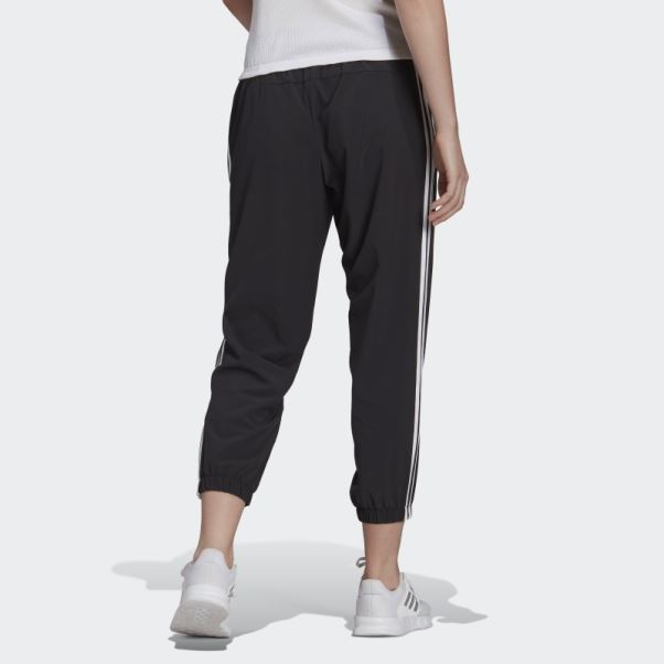 Pantalon 7/8 Essentials Noir Tissé à 3 Bandes Adidas