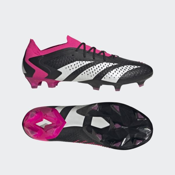 Adidas Predator Precision.1 Bottes Basses Pour Terrain Sec Noir