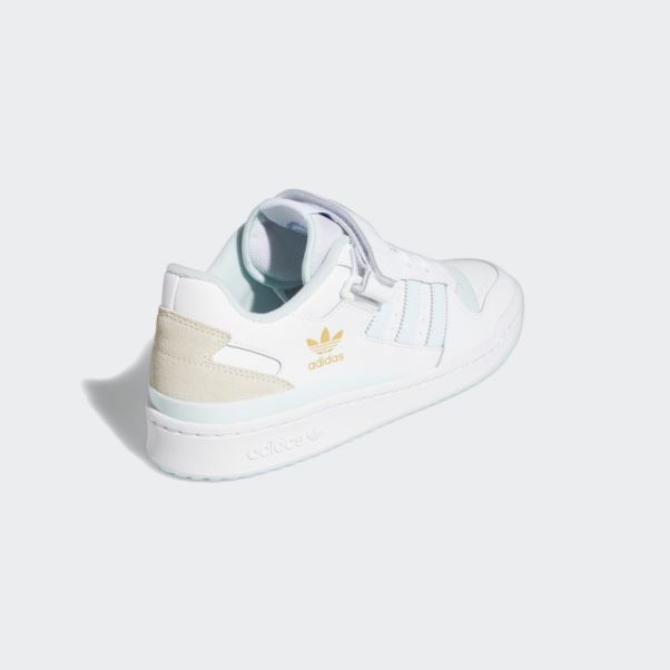Chaussures Adidas Forum Low Blanc/bleu