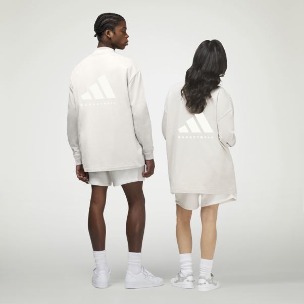 Adidas Haut De Basket-ball à Manches Longues En Aluminium