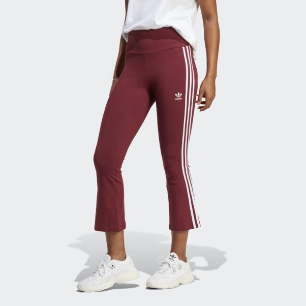 Legging Adicolor Classics 3-stripes 7/8 Flare Rouge Adidas