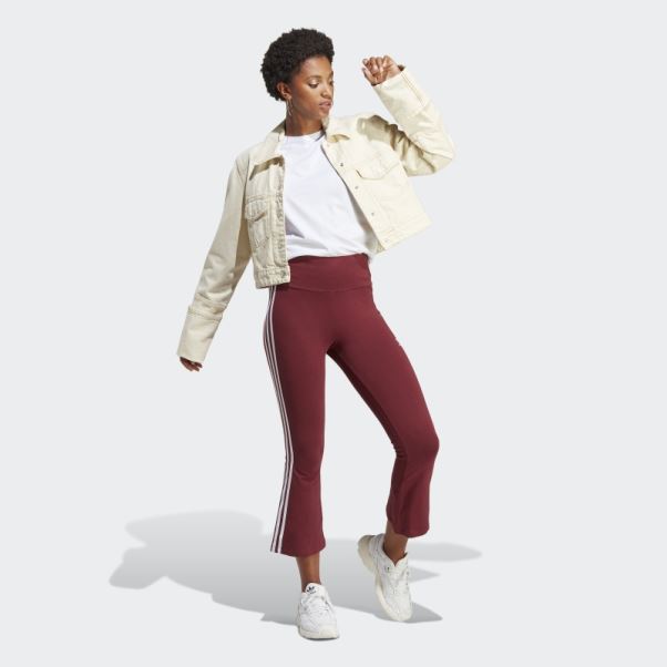 Legging Adicolor Classics 3-stripes 7/8 Flare Rouge Adidas