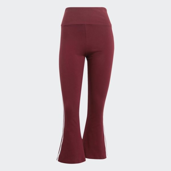 Legging Adidas Adicolor Classics 3-stripes 7/8 Flare Rouge