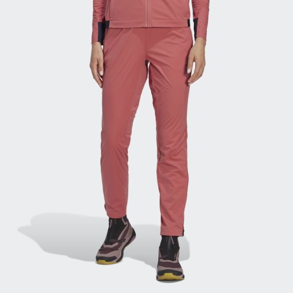 Pantalon De Jogging Softshell De Ski De Fond Rouge Terrex Xperior Adidas