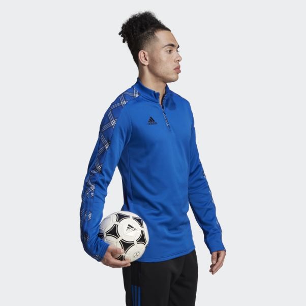 Pull Tiro Fleece Midlayer Bleu Royal Adidas
