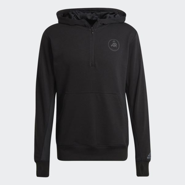 Sweat à Capuche Noir Adidas Runners