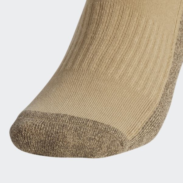 3 Paires De Chaussettes Beiges Matelassées Adidas