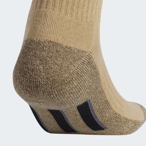 3 Paires De Chaussettes Beiges Matelassées Adidas