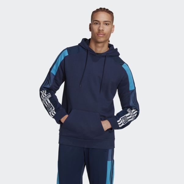 Sweat à Capuche Adicolor Adidas Night Indigo