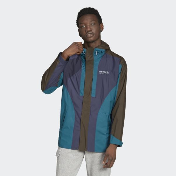 Bleu Marine Adidas Aventure Squamish 93 Coupe-vent à Boucle Mode