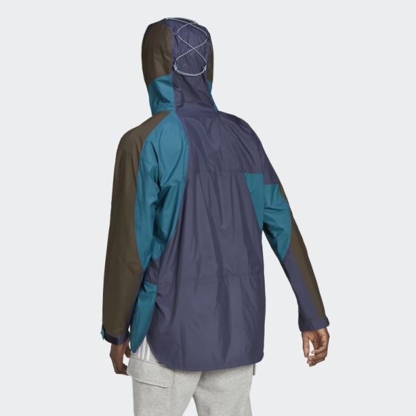 Bleu Marine Adidas Aventure Squamish 93 Coupe-vent à Boucle Mode