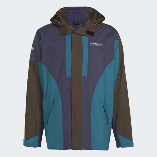 Bleu Marine Adidas Aventure Squamish 93 Coupe-vent à Boucle Mode
