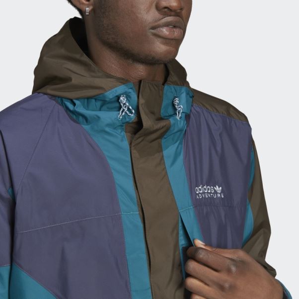 Bleu Marine Adidas Aventure Squamish 93 Coupe-vent à Boucle Mode