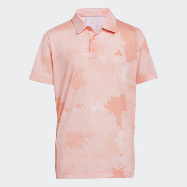 Polo Adidas Fleur Mesh Corail
