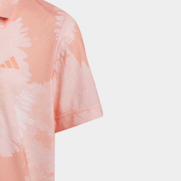 Polo Adidas Fleur Mesh Corail