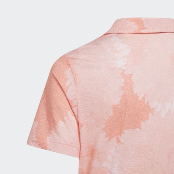 Polo Adidas Fleur Mesh Corail