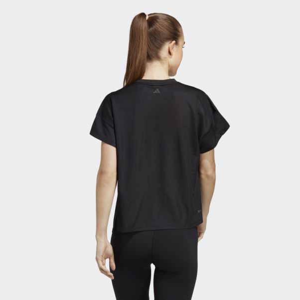 T-shirt D'entraînement Adidas Hiit Aeroready Quickburn Noir