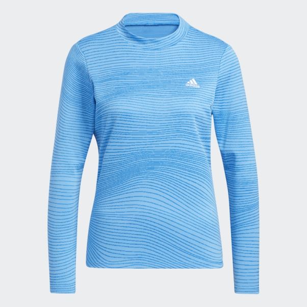 Made To Be Remade Chemise Manches Longues Col Cheminée Bleu Adidas