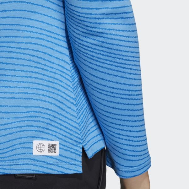 Made To Be Remade Chemise Manches Longues Col Cheminée Bleu Adidas